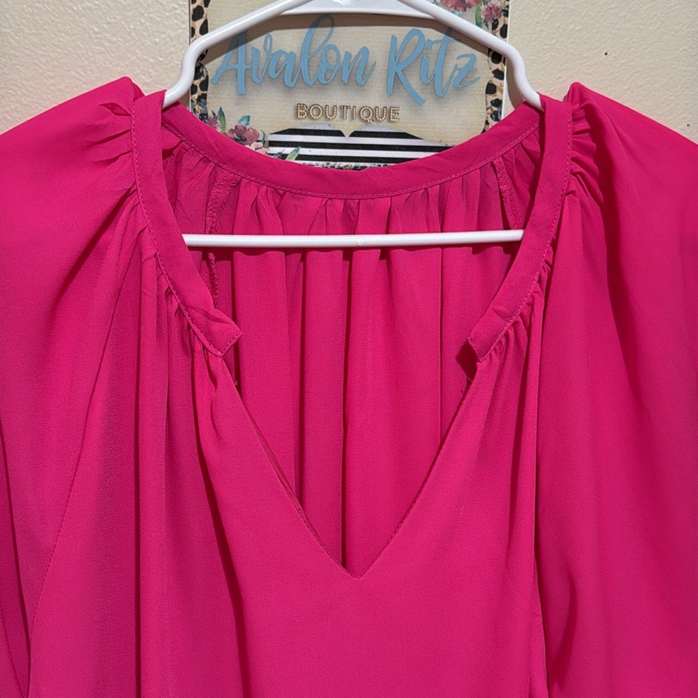 Pink Long Sleeve Top Size 2X - Picture 2 of 4